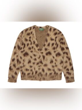 NWT Denim Tears Mohair/Wool Giraffe Cardigan 'Multicolor' Size XL